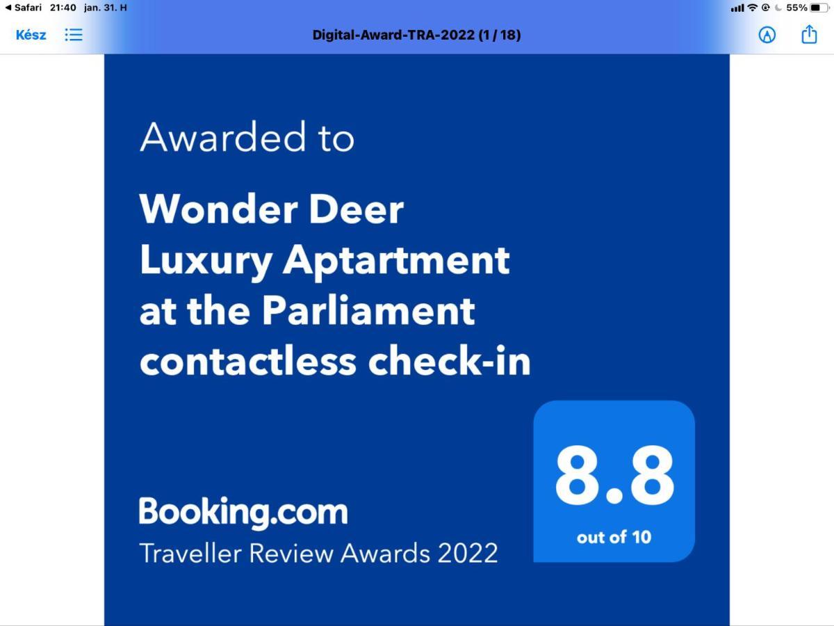 Wonder Deer Lux Apartment At The Parliament Self Check-In Budapest Exterior foto
